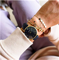 Orologio Cluse Watches Donna Minuit Gold Midnight in Acciaio placcato oro giallo CL30014 - CL30014